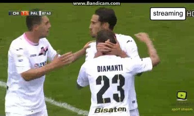 Edoardo Goldaniga Goal - ChievoVerona 1-1 Paleromo - 07.05.2017