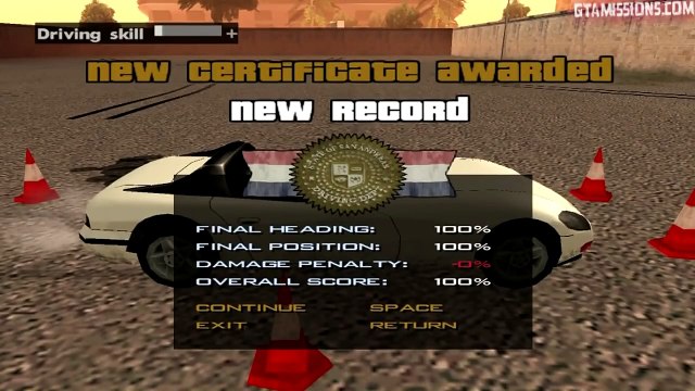 GTA San Andreas - PC - Mission 59 - Back to School (Driving School)