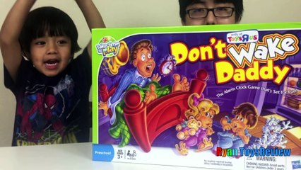Don't Wake Daddy Family Fun Games For Kids Egg Surprise Toy Car Ryan ToysReview