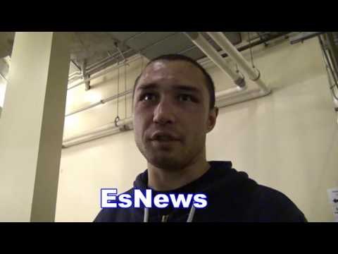 Sergey Lipinets after his impressive ko win! EsNews Boxing