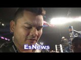 chino maidana and team mares seconds after mares win over cuellar EsNews Boxing