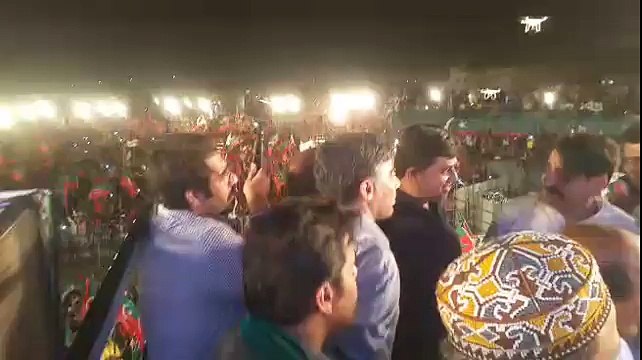Exclusive Video Of Crowd In PTI Jalsa Sialkot