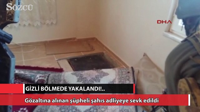 Cinayet hükümlüsü, evindeki gizli bölmede yakalandı