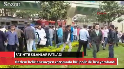Fatih'te silahlar patladı