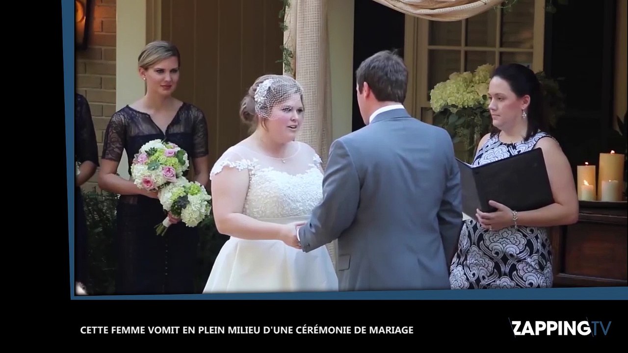 Cette femme vomit en plein milieu d’une cérémonie de mariage (Vidéo)