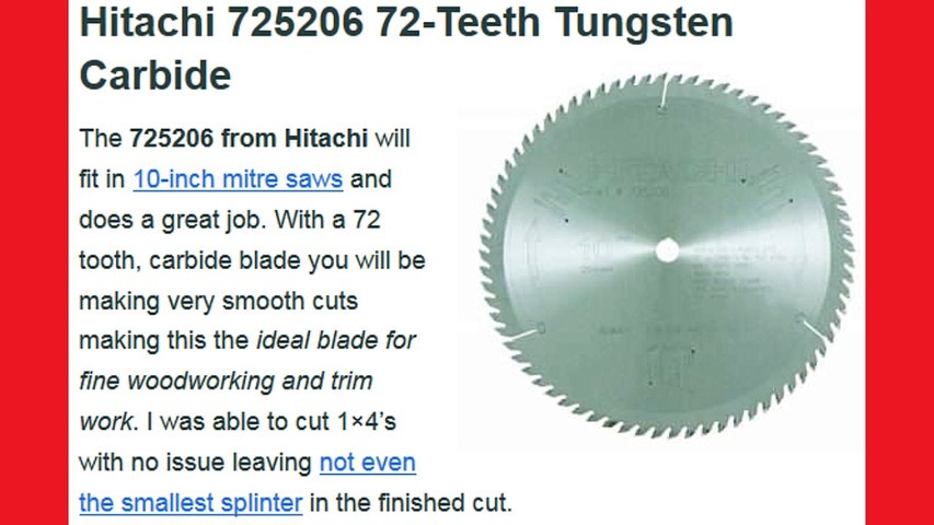 Mitre Saw Blades