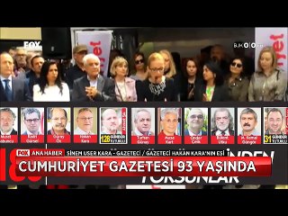 Cumhuriyet Gazetesi 93. yılını böyle buruk kutladı