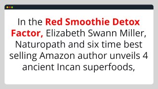 Honest Review Of The Red Smoothie Detox Factor