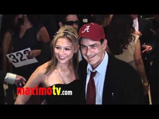 CHARLIE SHEEN and NATALIE KENLY at JDRF's 8th Annual Gala Red Carpet