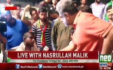 A Disable person in PTI Sialkot Jalsa