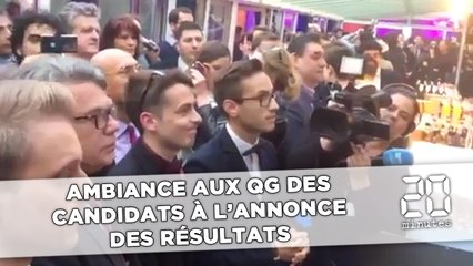 Video herunterladen: L'ambiance aux QG des candidats à l'annonce des résultats