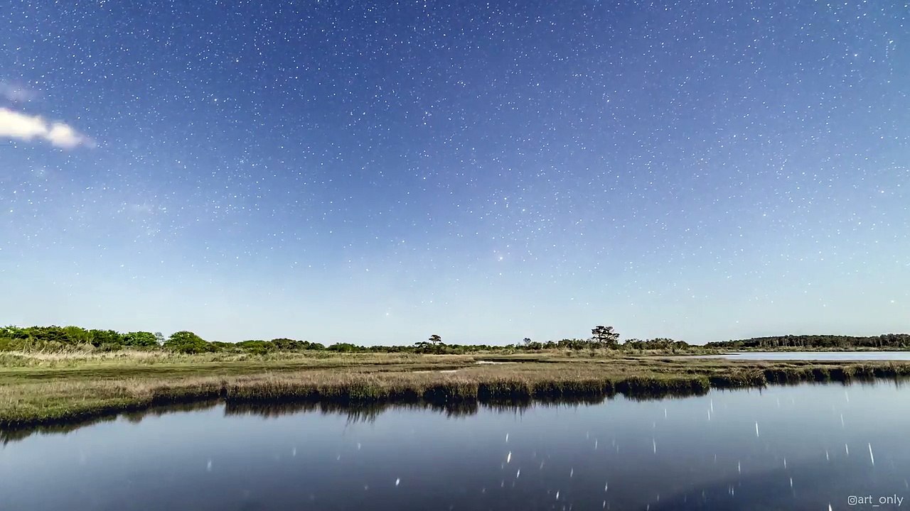 Dark Skies at Assateague Island National Seashore - 4K Timelapse