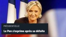 Présidentielle 2017 : battue, Marine Le Pen annonce 