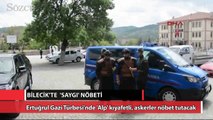 Bilecik'te 'saygı' nöbeti