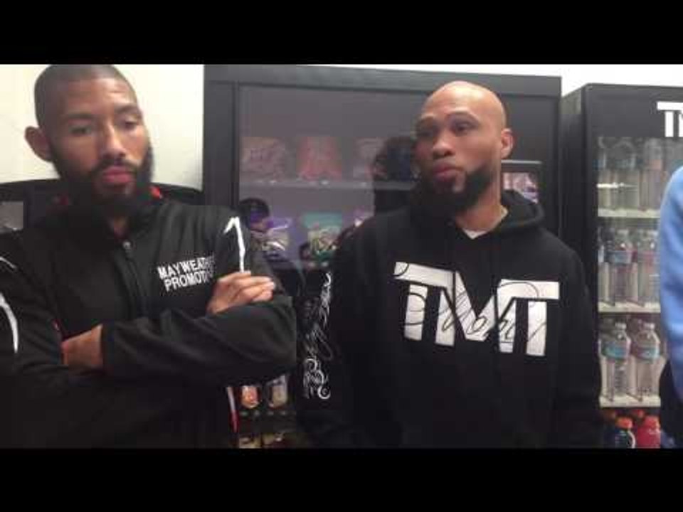 Badou Jack , Ashley Theophane and Ishe Smith at Thanksgiving giveaway