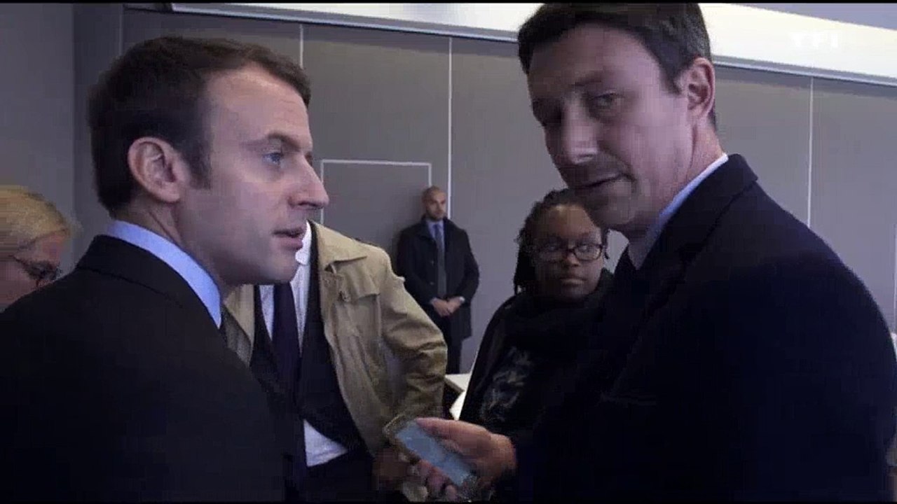 L'avoinée de Macron à son équipe pendant la visite de Whirlpool