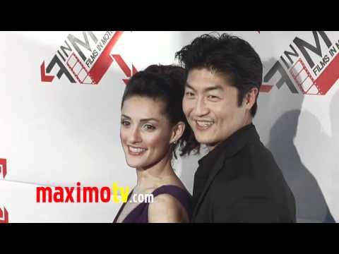 BRIAN TEE and MIRELLY TAYLOR at BLOOD OUT Premiere Red Carpet