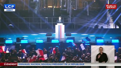 Présidentielle : Le discours d'Emmanuel Macron devant le Louvre