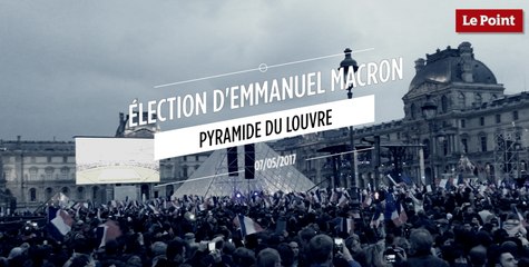 Présidentielle : ambiance à la pyramide du Louvre