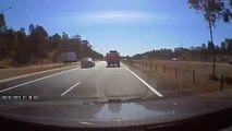 Truck Driver  Alst crashes into me on motorway BAD SYDNEY DRIVERS