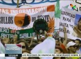 Argentinos marchan para exigir la legalización de marihuana medicinal