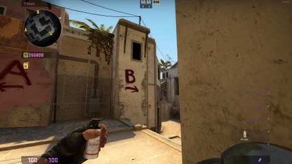 CSGO: Fast Mirage window smoke from t spawn