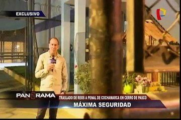 Máxima seguridad: trasladan a reos a penal de Cochamarca en Cerro de Pasco