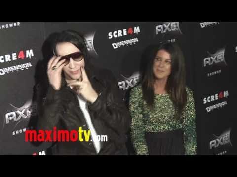 MARILYN MANSON at SCREAM 4 Premiere and Shenae Grimes
