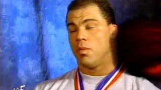 WWF - Kurt Angle's Hilarious 'Interview' with The Rock