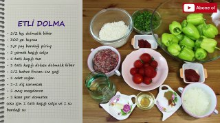 Kıymalı Biber Dolması - Etli Biber Dolması - Kıymalı Dolma - Etli Dolma