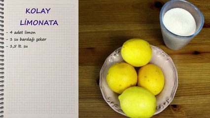 Kolay Ev Yapımı Limonata - Limonata Tarifi