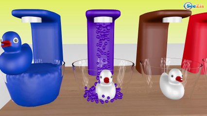 Learn Colors With Color Coffee Maker Machine  for Children Toddler - Colors With Little Ducks