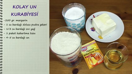 Un Kurabiyesi - Kolay Un Kurabiyesi - Un Kurabiyesi Nasıl Yapılır