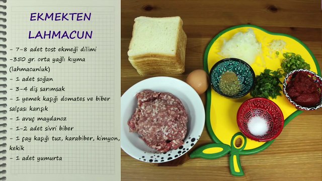 Tost Ekmeği ile Kolay Lahmacun Tarifi - Evde Lahmacun Yapımı