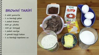 Browni Kek Tarifi - Kakaolu Çikolata Soslu Islak Kek Yapımı