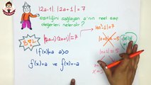 MUTLAK DEĞERLİ DENKLEMLER VE EŞİTSİZLİKLER ÖZELLİKLERİ SORU ÇÖZÜMÜ | YGS KAMPI Matematik #22