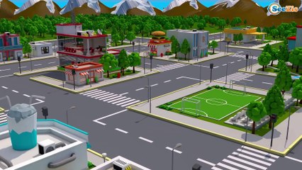 Learn Color Race Car and Color Cars for Kids in Cartoon 3D Videos