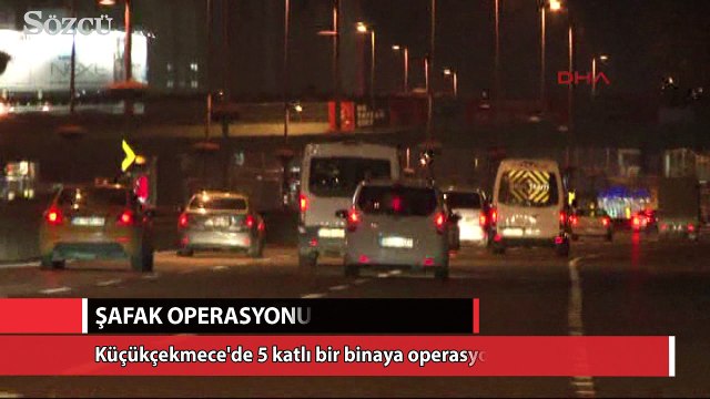 İstanbul'da helikopter destekli operasyon