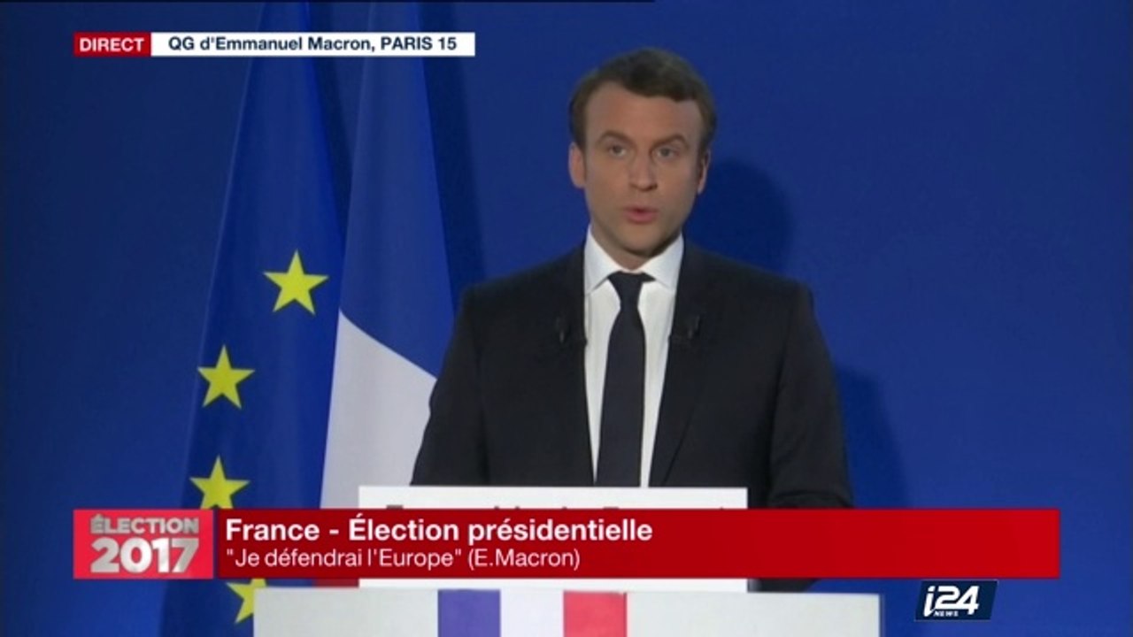 Discours d'Emmanuel Macron après les résultats