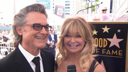 Goldie Hawn And Kurt Russell Share The Walk Of Fame