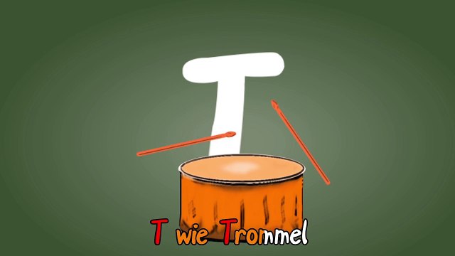 Deutsches Buchstabenlied - Das T Lied - ABC Lernvideo für Kinder-PyI