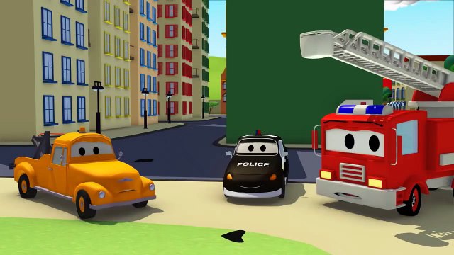 La Super Patrouille, camion pompier et voiture de police - la sirène d'Amb