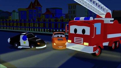 La Super Patrouille, camion pompier et voiture de police  - la