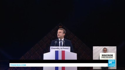 Macron président : retour sur la soirée sur l'esplanade du Louvre
