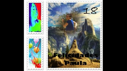 Paula en su 18 cumpleaños