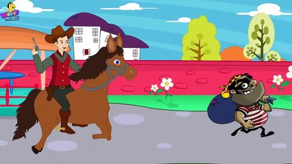 Finger Family Nursery Rhyme Cowboy Cartoons Family _ Finger Family Nursery Rhymes-FPQ26-J