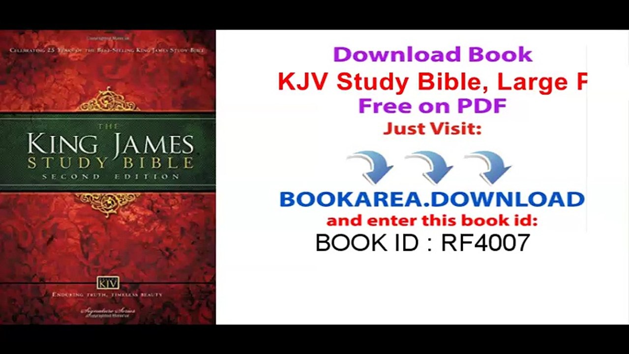 KJV Study Bible, Large Print, Hardcover, Red Letter Edition_ Second Edition