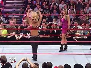 WWE RAW 2007 Jillian Hall vs Candice Michelle
