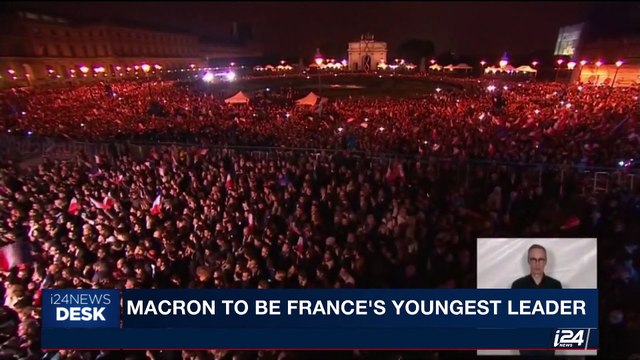 i24NEWS DESK | Macron to be France's youngest leader | Monday, May 8th 2017