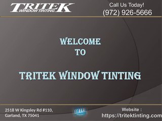Home window tinting dallas